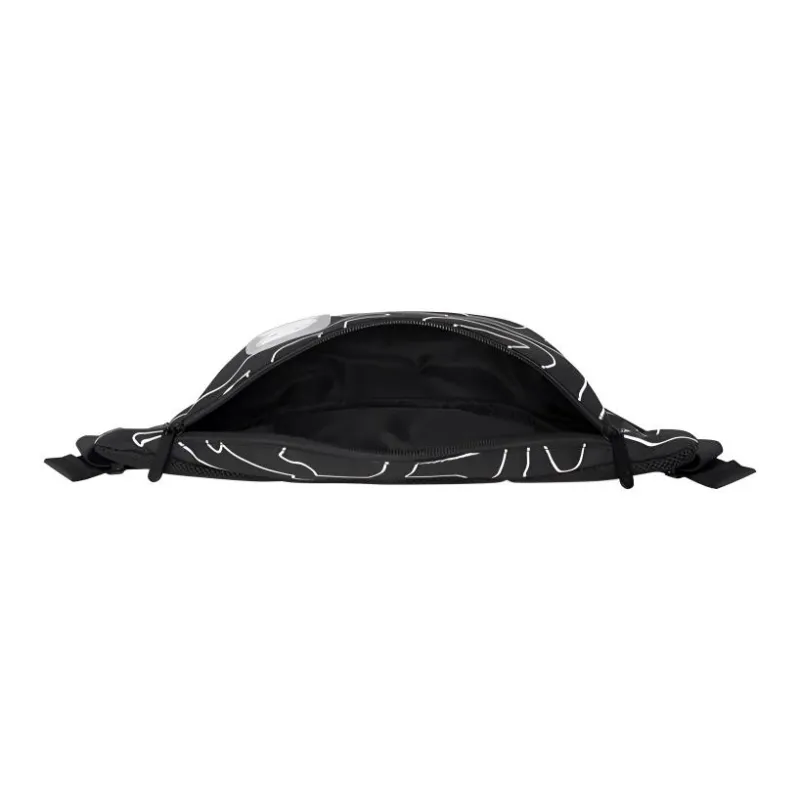 Skechers Fabric Sling Bag Crossbody Bag Fanny Pack Regular Unisex Black-3