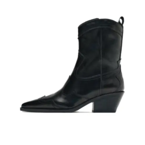 ZARA Ankle Boots Women's Black