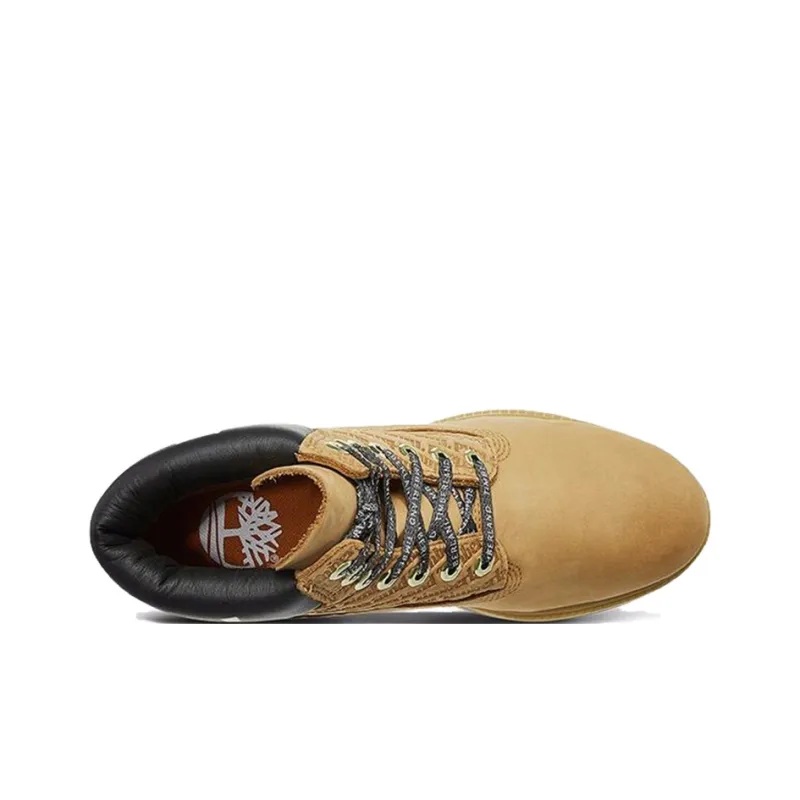 Timberland 6 Inch Premium Logo Wide Fit Boots 'Wheat Nubuck'-3