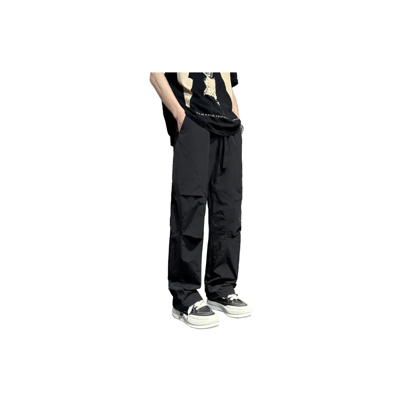 EGOU Solid Color Basic Cargo Pants Unisex-1