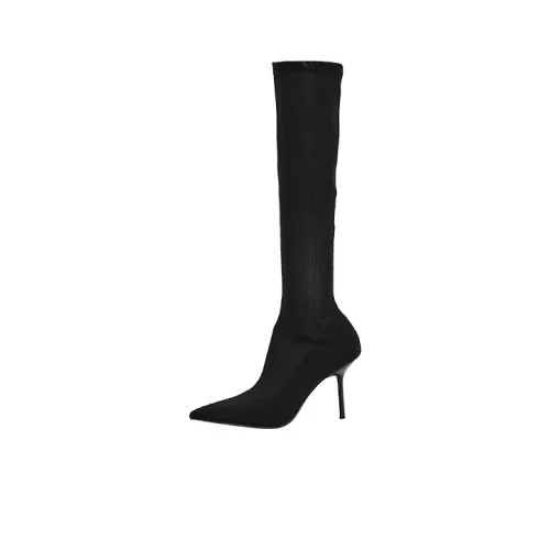 URBAN REVIVO Knee-high Boots Women's Black