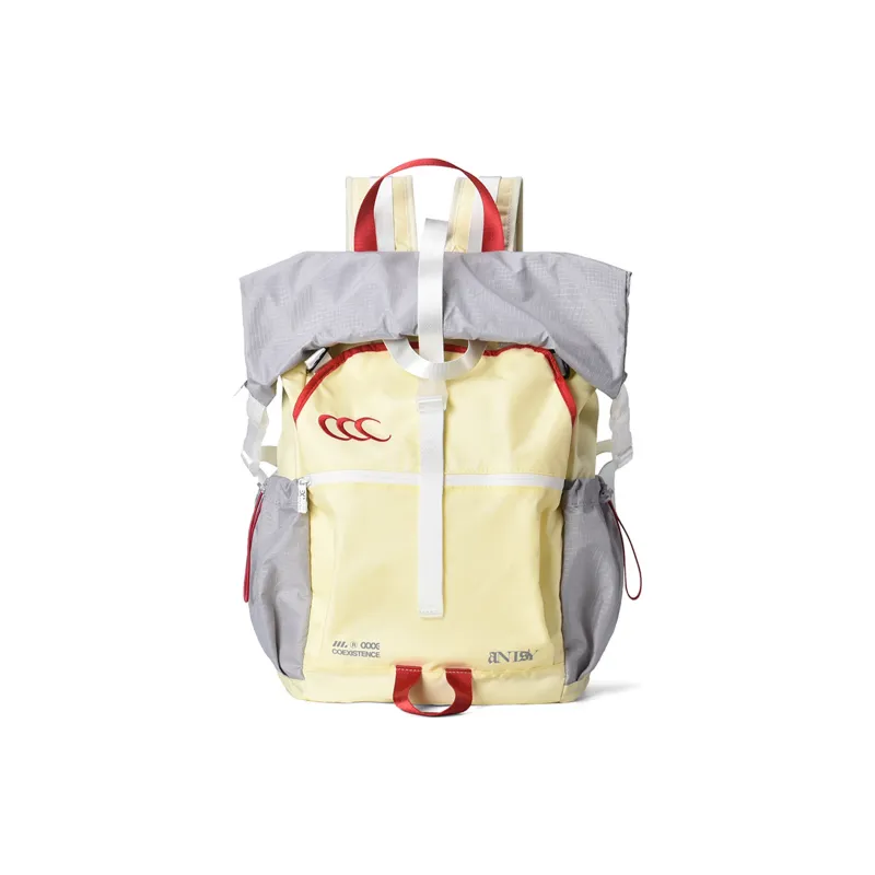 COEXISTENCE Polyester Stain Resistant Water Repellent Backpack Tubas Unisex Yellow-1