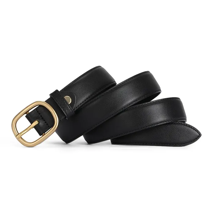 CARLE KELLEN Soft Comfortable Touch Cow Leather Leather Belts Women's Width 2.8CM-3