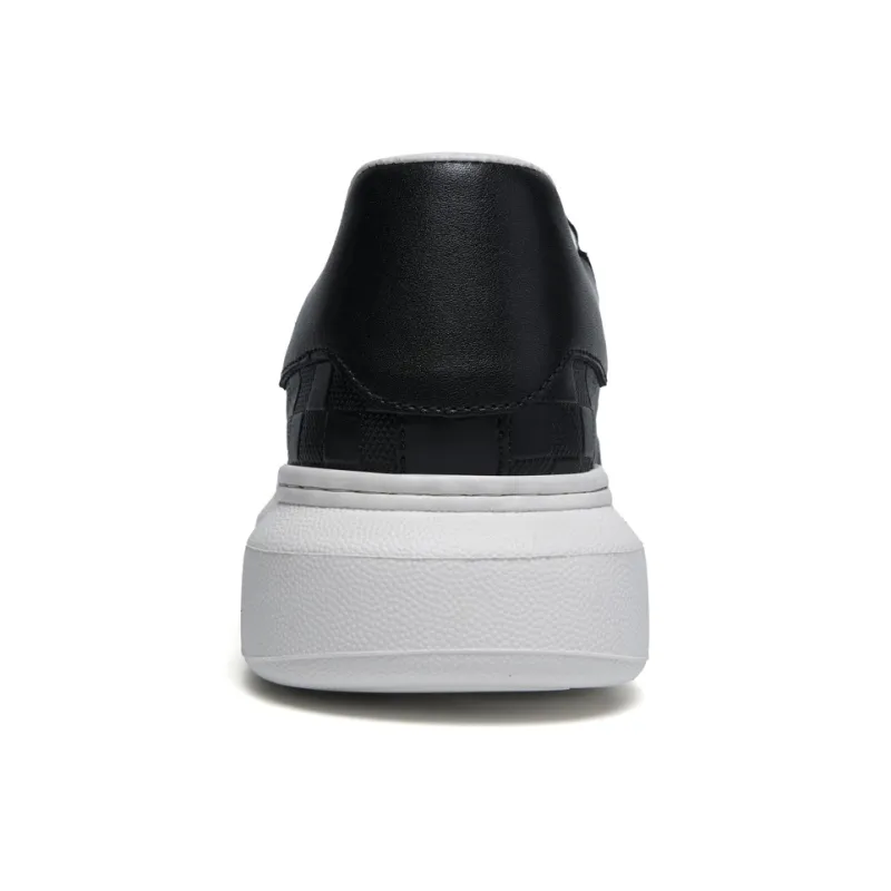 Extravagant Anti Slip Wear Resistant Lightweight Breathable Low Top Skateboard Shoes Men's Black-1