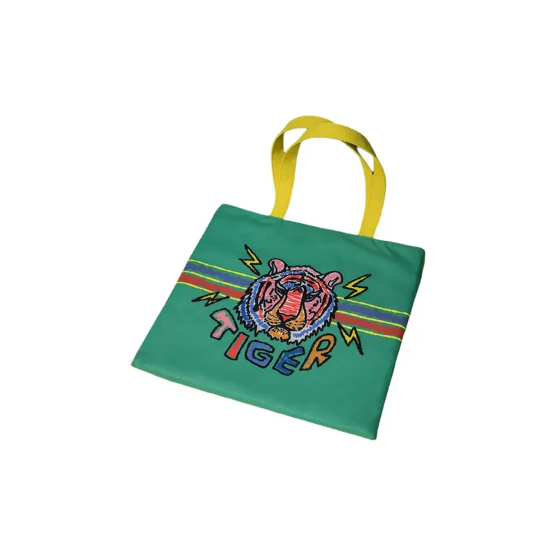 MAH Polyester Shoulder Bag Medium Size Unisex Green-4