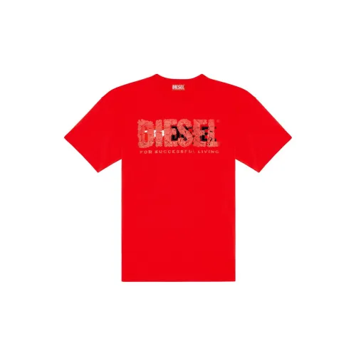 DIESEL T-Shirts Men Red