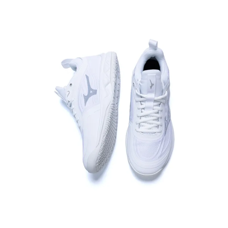 Mizuno Women's Wave Luminous 3 'White Silver'-1