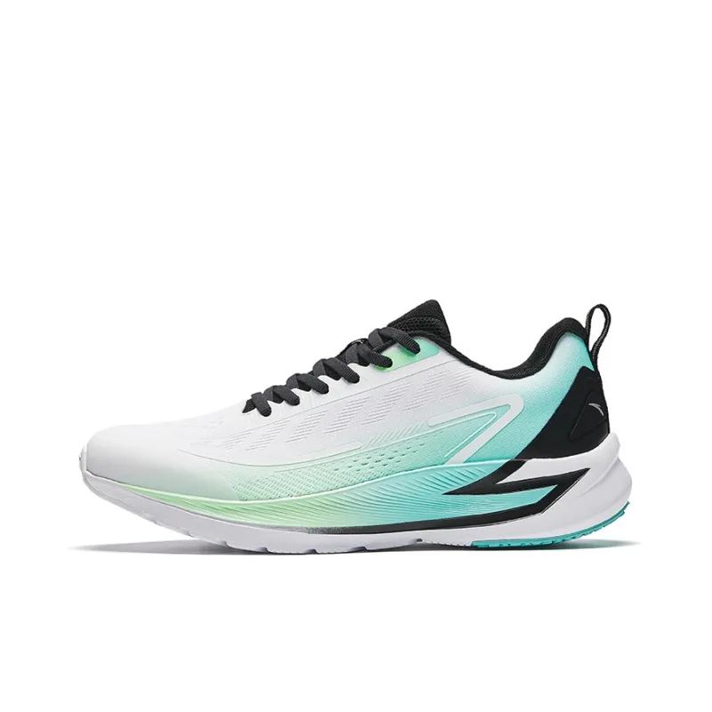 Anta Cushioned Slip Resistant Low Top Running Shoes Men's White Green-0