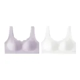 [2 Pack]Purple+White