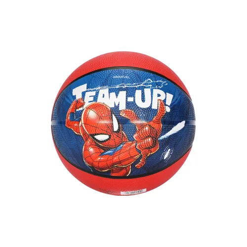Disney Spider Man Series Rubber Basketball Red Blue Size 5 Training Kids'