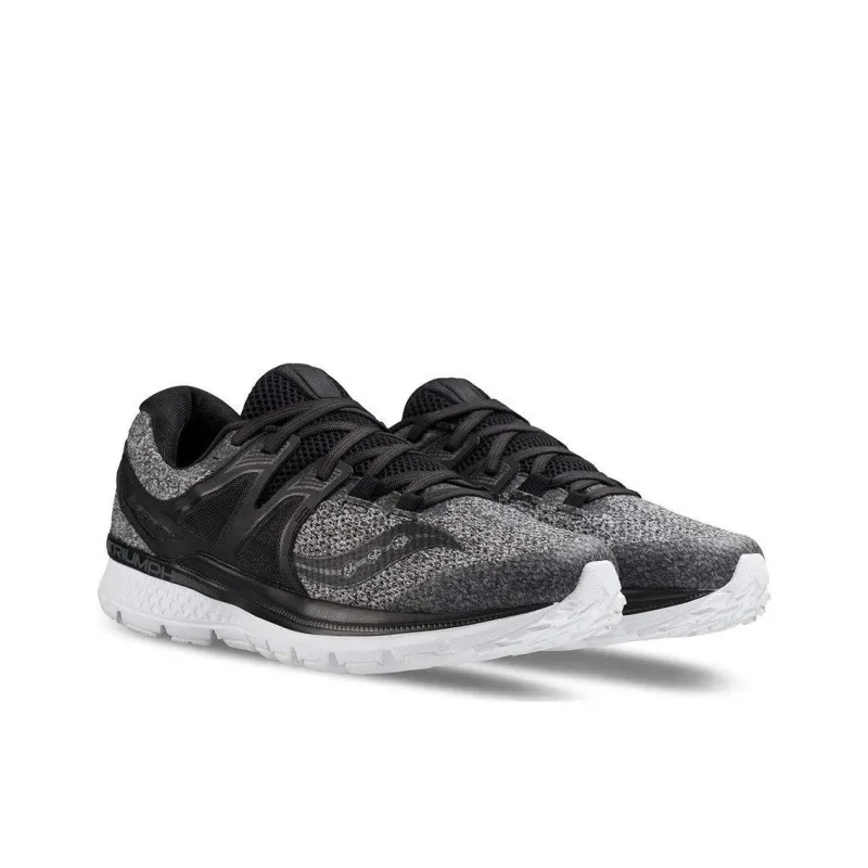 Saucony Triumph ISO 3 Wear-Resistant Slip-Resistant Low-Top Running Shoes Men's Gray Black-2