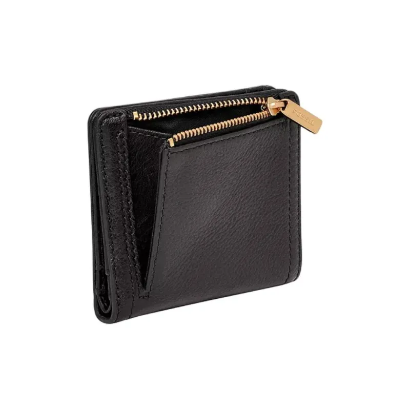 FOSSIL Leather Wallet Small Size Men's Black-2