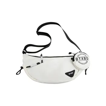 OURFUN Nylon Sling Bag Unisex White/Gray/Black/Red