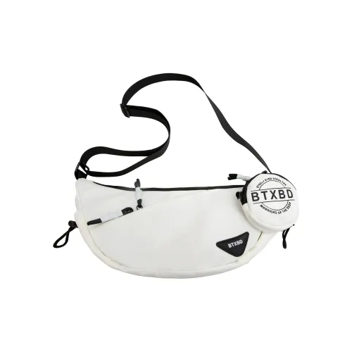 OURFUN Nylon Sling Bag Unisex White/Gray/Black/Red