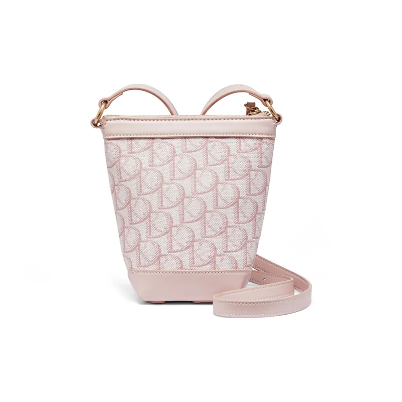 RED DRAGONFLY PVC Shoulder Bag, Crossbody Bag Women's Cherry Blossom Pink/Coffee-2