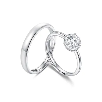 FANCI S925 Silver Set With Gemstones Rings Unisex