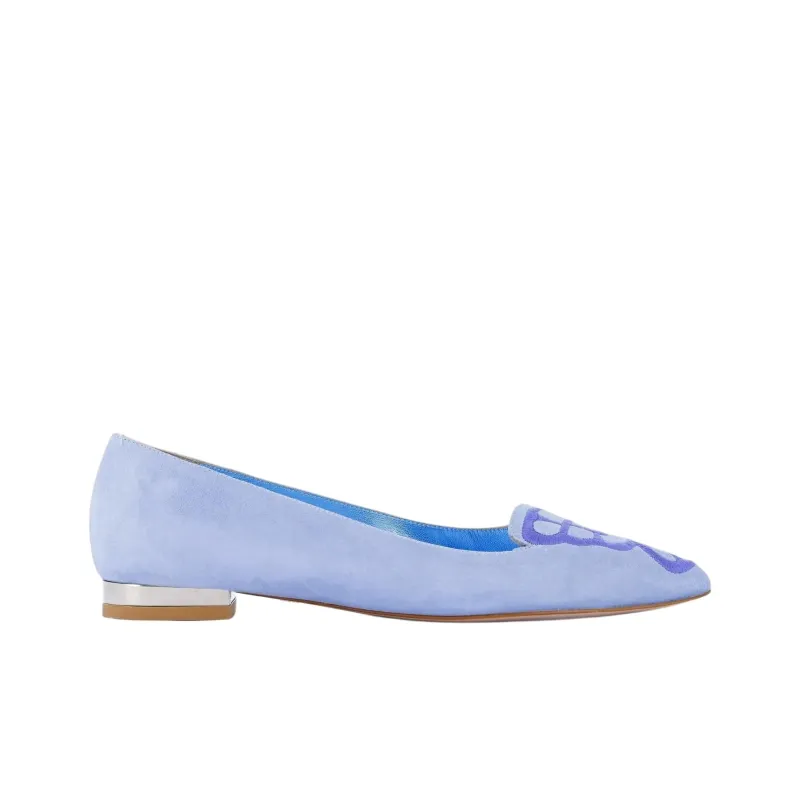Sophia Webster Butterfly Casual Single Shoes Women's Light Blue-1