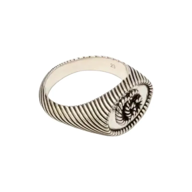 GUCCI 925 Sterling Silver Rings Unisex-1