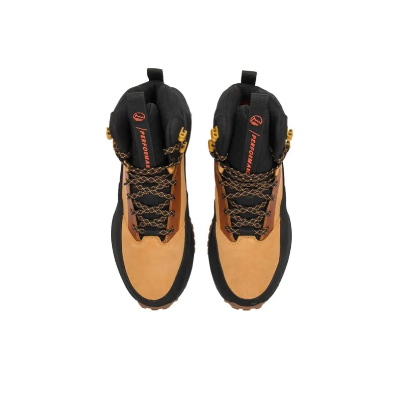 Timberland Wear Resistant High Top Trekking Shoes Men's Yellow Black-2