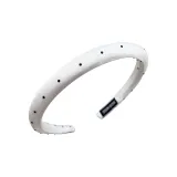 Thin Polka Dot Headbands - White