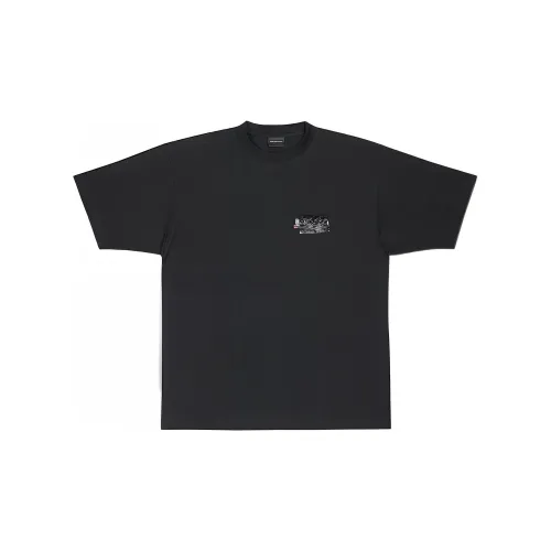 Balenciaga FW22 T-Shirt Women's Black Loose Fit Style