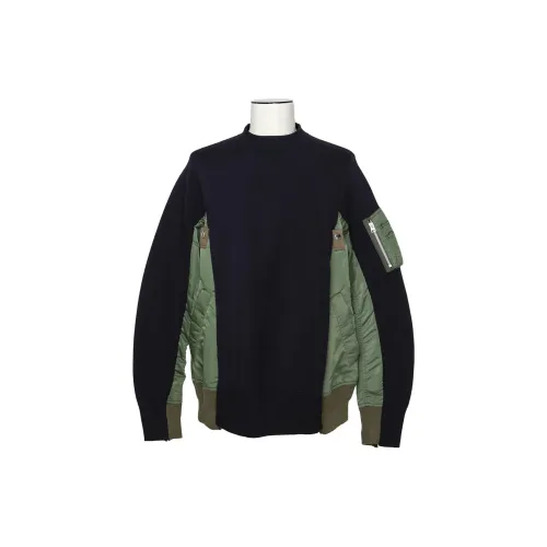 Sacai Sweatshirts Men Marine Blue