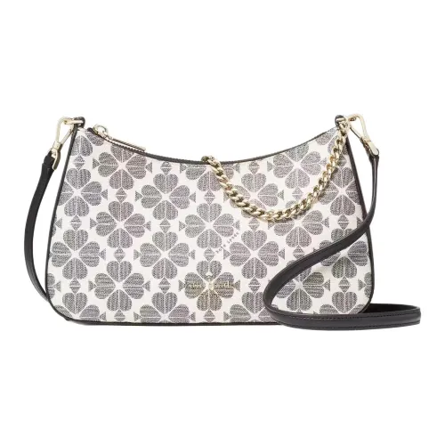 Kate Spade PVC Crossbody Handbag Shoulder Bag Women's White & Black