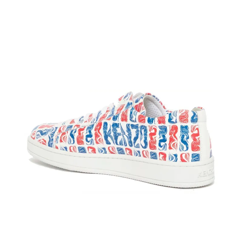KENZO Mermaids' Tennix Trainers Stylish Skateboarding Shoes Men's Red Blue-4