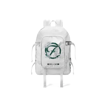 FINITE LOOP Eco-Friendly Fabric Backpacks Unisex White
