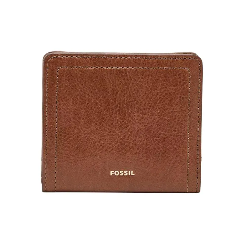 FOSSIL Leather Bonded With Polyurethane Wallet Small Size Unisex Brown-0