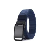 Black Dial Cut-Out Webbing-Navy Blue