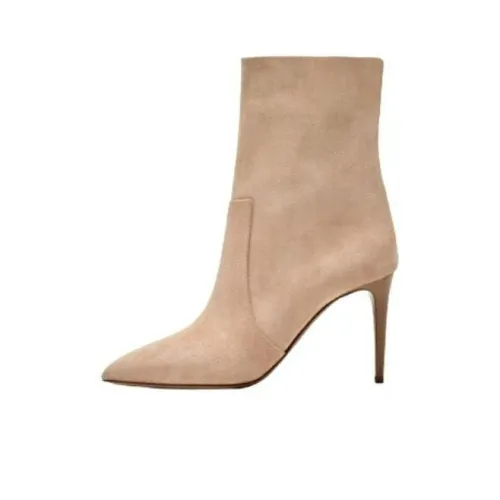 Paris Texas 85mm Pointed-toe Suede Boots