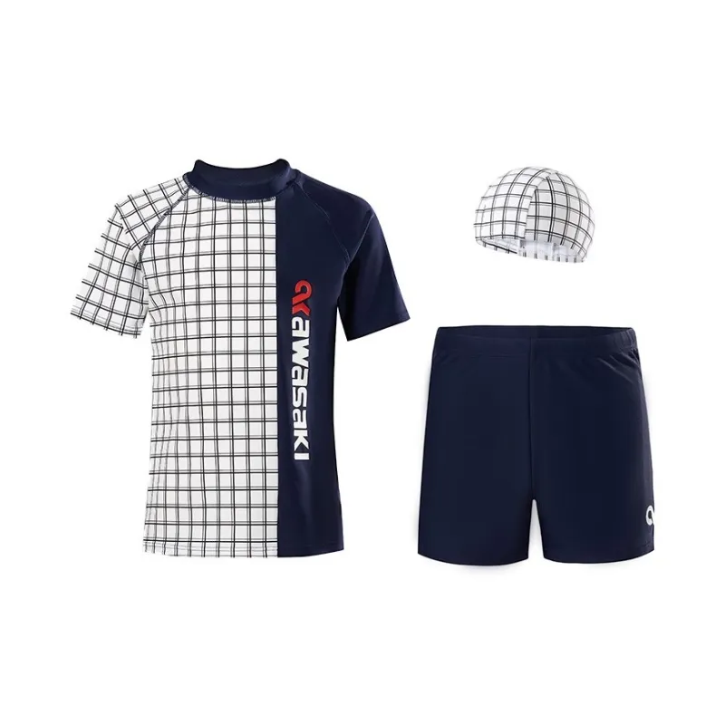 Kawasaki Swimming Sets Polyester Polyamide Elastane Beach Unisex 2 Pack With Free Swimming Cap-2