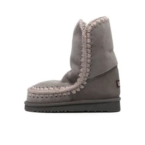 Mou Logo-patch Sheepskin Boots