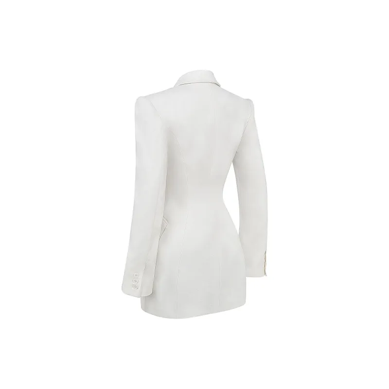 HOUSE OF CB AMIA Long Sleeved Dress Women's WHITE/White-2