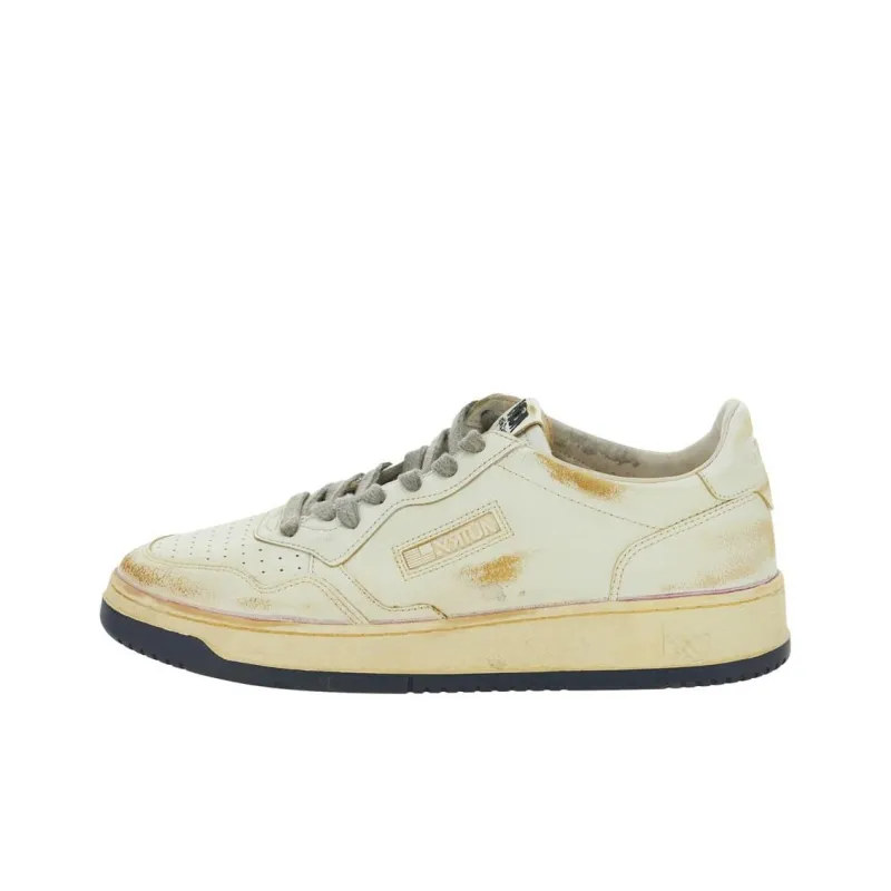 AUTRY Super Vintage Skateboard Shoes Men's Beige-0