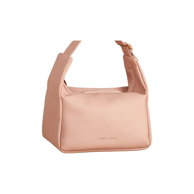 LOHAS Travel Pu Leather Makeup Bag Regular Women's Black/Pink-6
