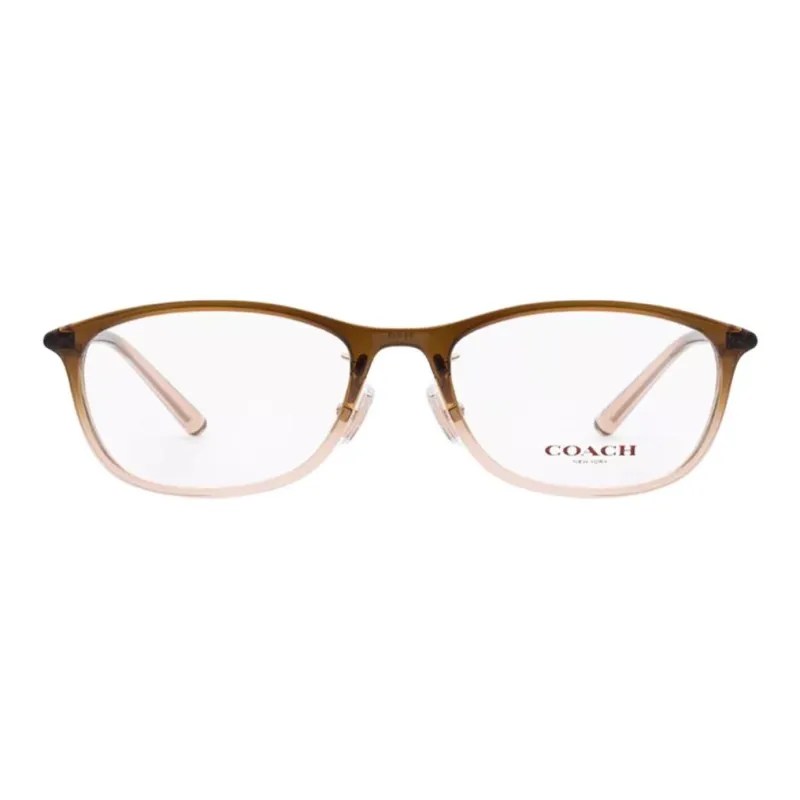 COACH Plate Frame Irregular Shape Eyeglass Frames Women's Brown-1
