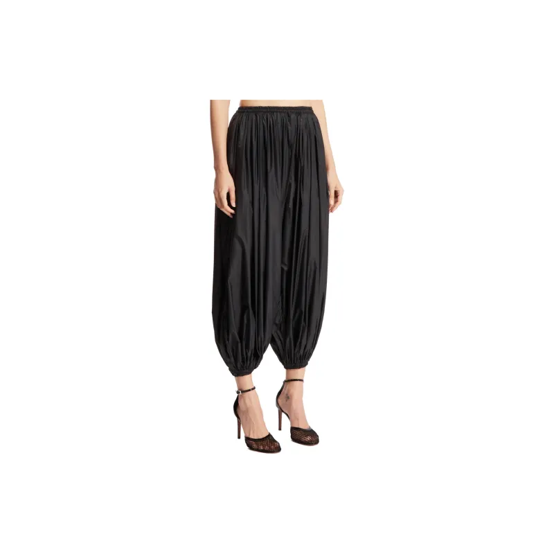 Alaia Ballon Pleated Cropped Pants-3