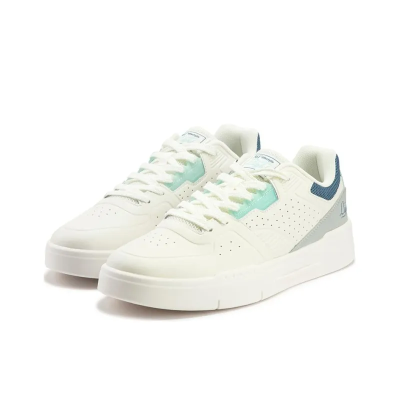 361° Wear-Resistant Low-Top Skateboard Shoes Men's White Blue-2
