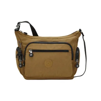 Kipling Polyamide Crossbody Bag Shoulder Bag Unisex Brown Yellow