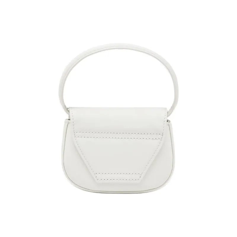 DIESEL Cow Leather Shoulder Bags Handbags Mini Women's White-3