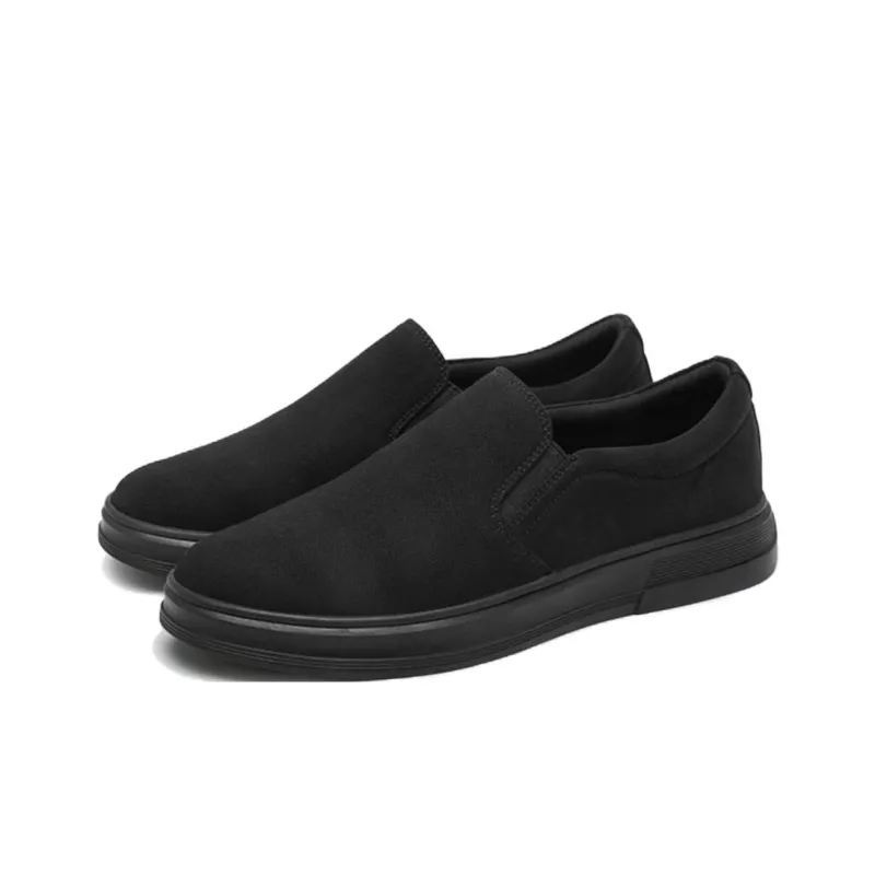 Shu Family Low Top Men's Casual Shoes Men's Black-2