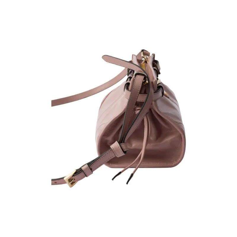 PRADA Soft Leather Crossbody Bag, Shoulder Bag Women's Lily Of The Valley-2