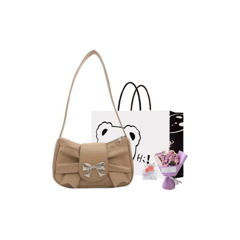 NX DOUGHNUT PU Shoulder Bag Regular Women's Pink White Silver Khaki Brown Black-49