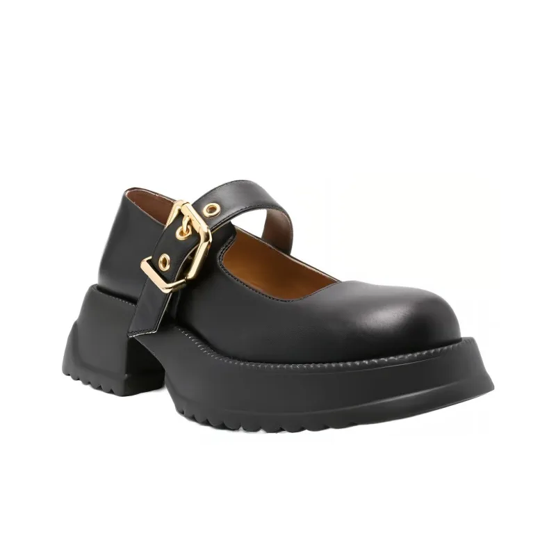 MARNI Buckle Detailed Platform Mary Janes Women's-2