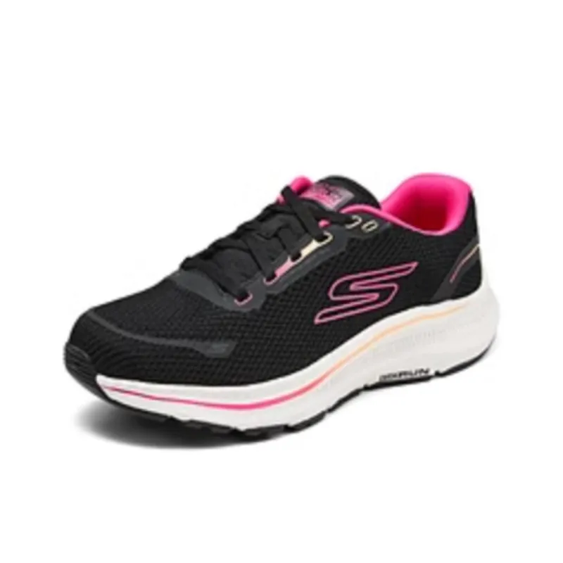 Skechers WOMEN'S GO Series Anti Slip Wear Resistant Low Top Casual Running Shoes Women's Black Pink-2