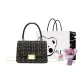 Woolen Style Black+Exclusive Shopping Bag+Greeting Card+Dried Flower
