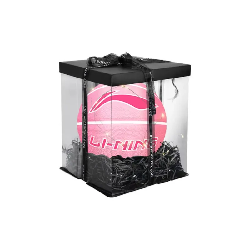 LiNing Rubber Basketball Pink Size 7 Training Unisex-4