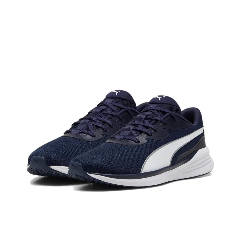 PUMA Night Runner V3 Slip Resistant And Abrasion Resistant Support Low Top Casual Running Shoes Unisex Blue-2